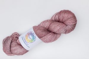 BFL-Silk Fine Lace-weight muted pink