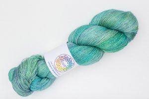 BFL-Silk Fine Lace-weight turquoise
