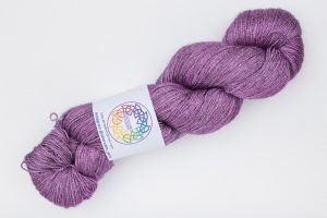 BFL-Silk Fine Lace-weight semi-solid purple