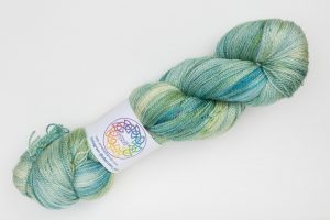 BFL-Silk Lace weight Kiko - mint green and turquoise