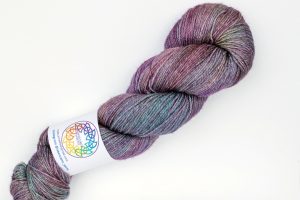 Merino-silk-cashmere 70-20-10 4-ply pink, purple and turquoise