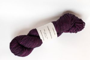 100% Bluefaced Leicester Crushed Blaeberries - dark purple